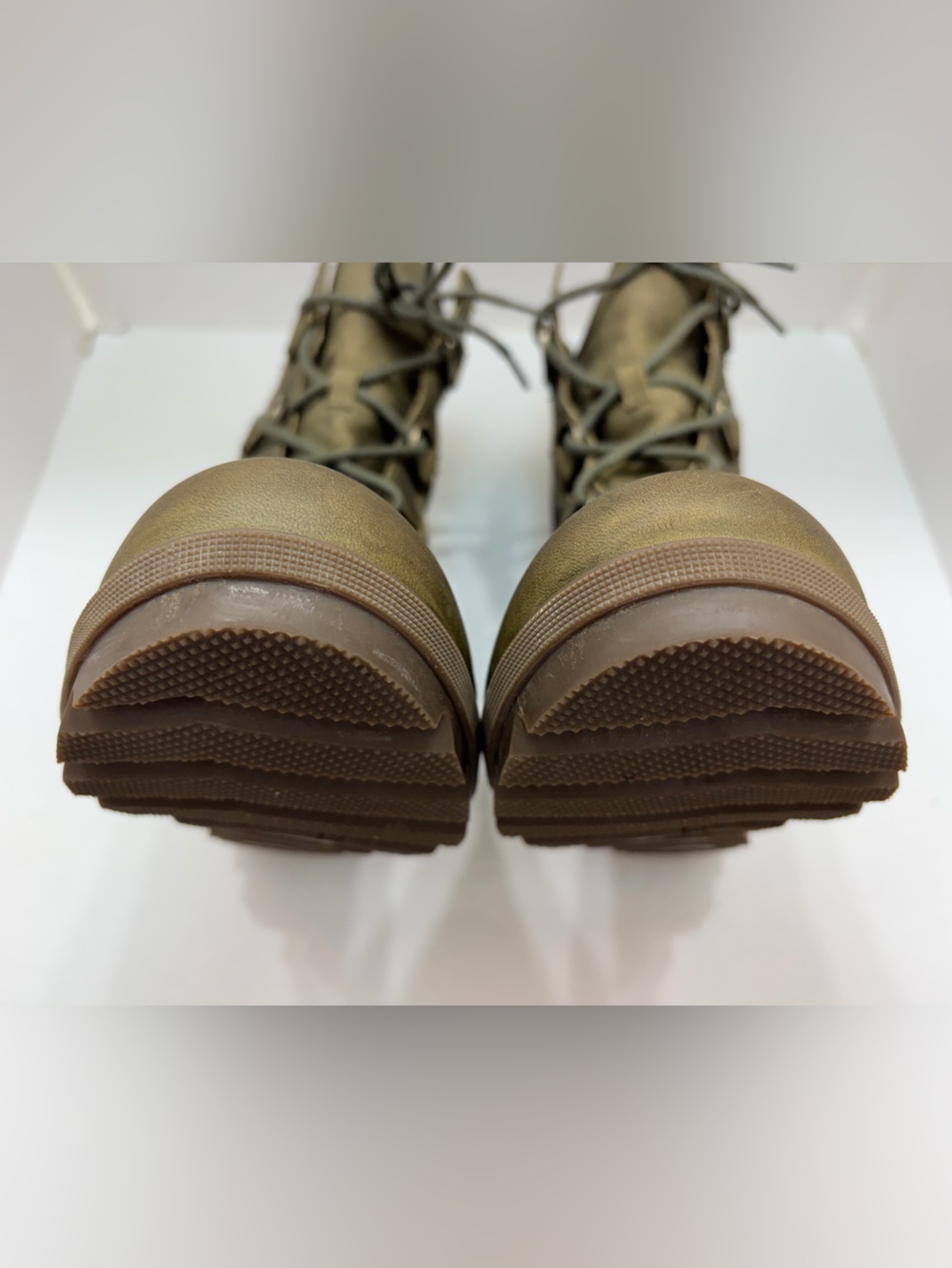 Sorel Olive Green Lace-Up Combat Boots - Picture 12 of 13